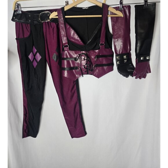 Secret Wishes Batman Arkham City Harley Quinn Costume Sz Small 2-6 No Choker - Picture 2 of 16